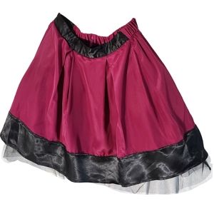 Satin Tulle retro 80s skirt